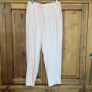 LOFT LINEN/Viscose Pull on Light Orange Pant Sz. S